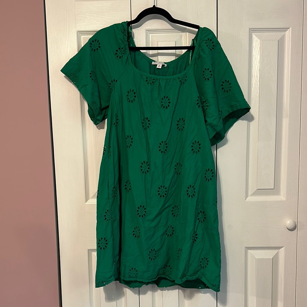 Green Eyelet Dress